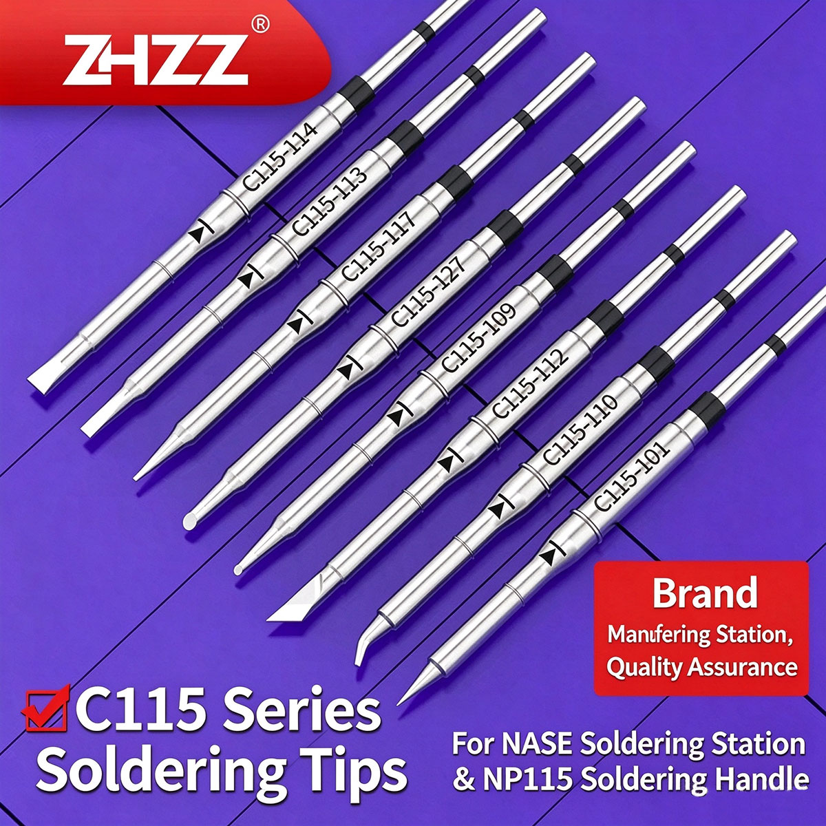 Ujung Solder C115, C115-113 10 - C115 Nano Soldering Iron Station ulasan dan harga