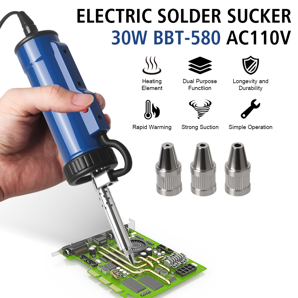 Mesin Pematrian Baru Pengisap  - Desoldering Pump Electric Vacuum Station ulasan dan harga